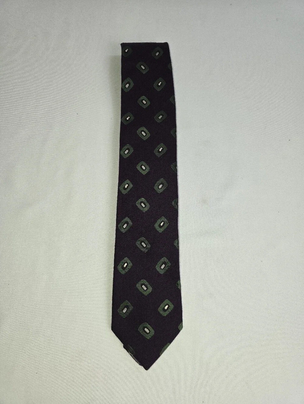 Seward & Stearn London The English Silk Tie Purple Geometric Men's Neck tie